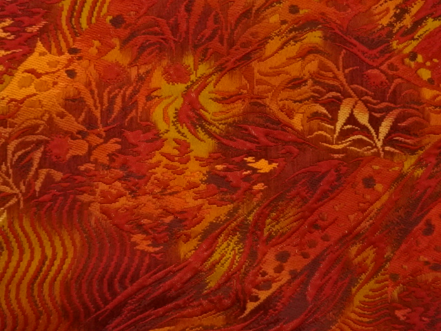  抽象模様織出し名古屋帯